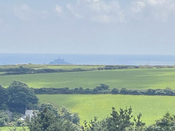 View from Trencrom Hill, St Micheal’s Mount in background.