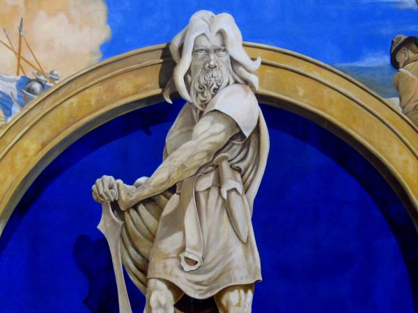 Caradoc Mural, Pig Meadow Lane, Liskeard