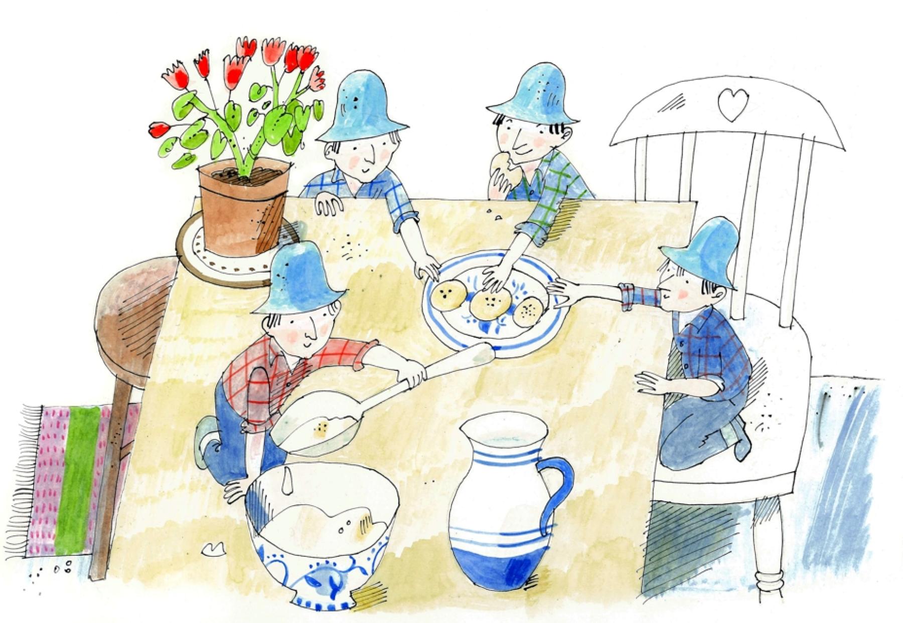 piskeys eating biscuits