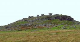 Cheesewring, a pile of granite rocks, on top of Stowes Hill