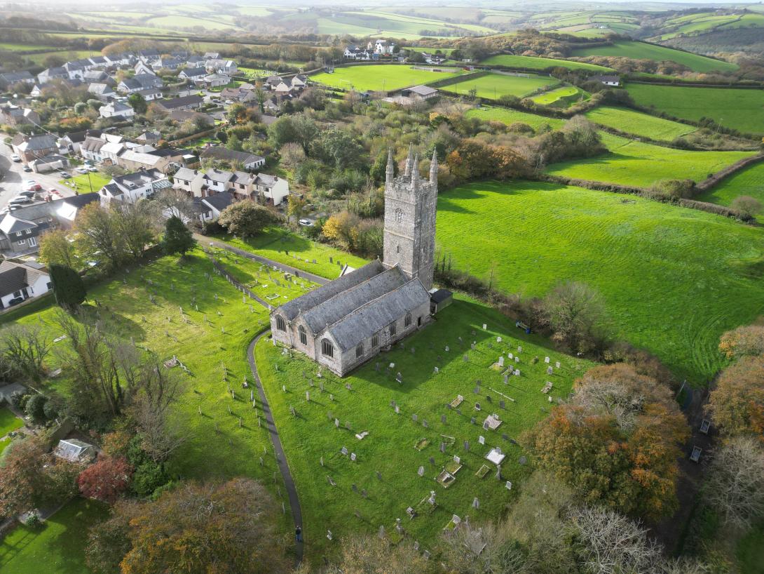 Photo of Week St Mary from the air