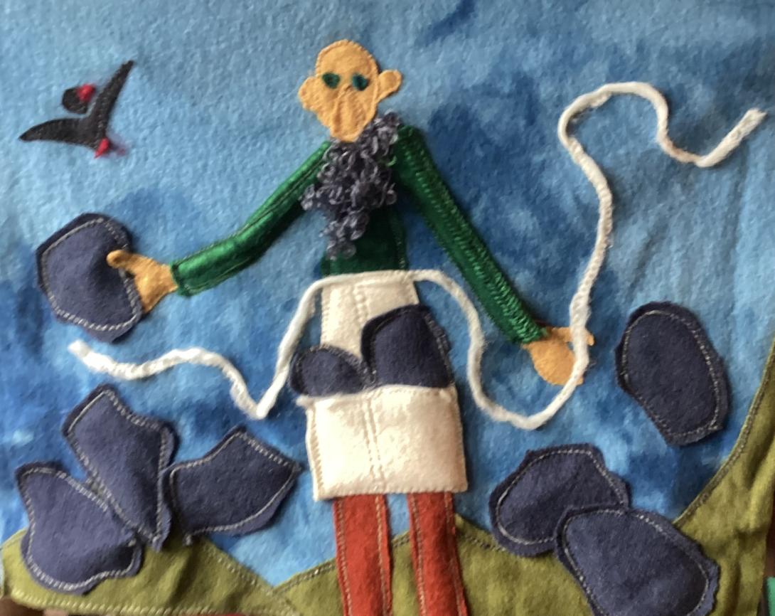 Giant Rill story blanket