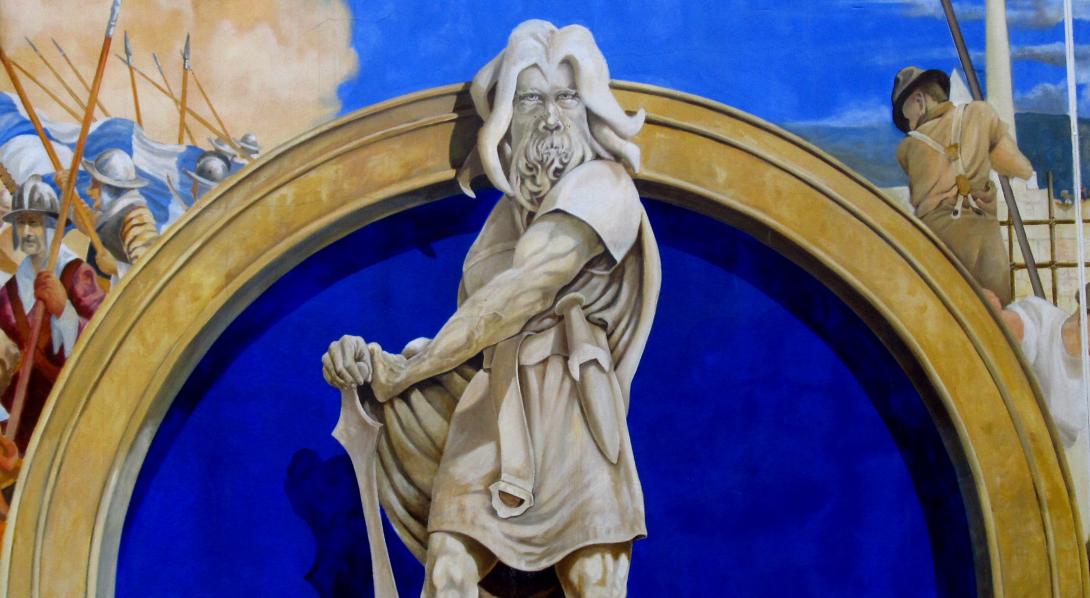 Caradoc Mural, Pig Meadow Lane, Liskeard